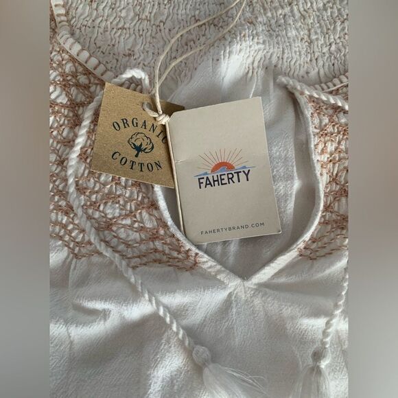 NWT Faherty organic cotton peasant too. XS - Picture 4 of 5